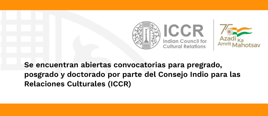 Internacional - Formación: Convocatoria AYUSH Scholarship Scheme ofrecida por el Consejo Indio para las Relaciones Culturales