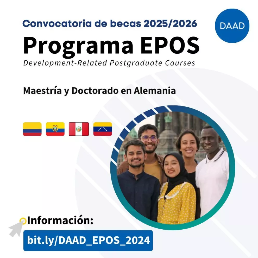 Internacional - Formación: DAAD: Becas de maestría y doctorado EPOS ya ABIERTO para 2025/2026