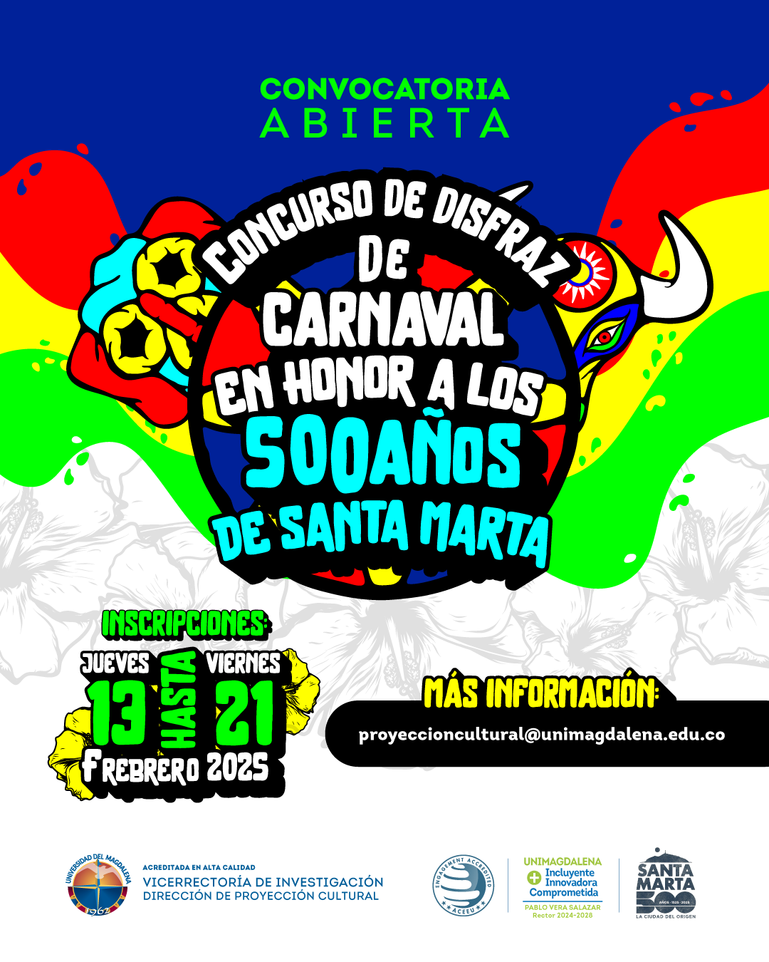 Nacional - Cultura: Concurso de disfraz de carnaval en honor a los 500 años de Santa Marta