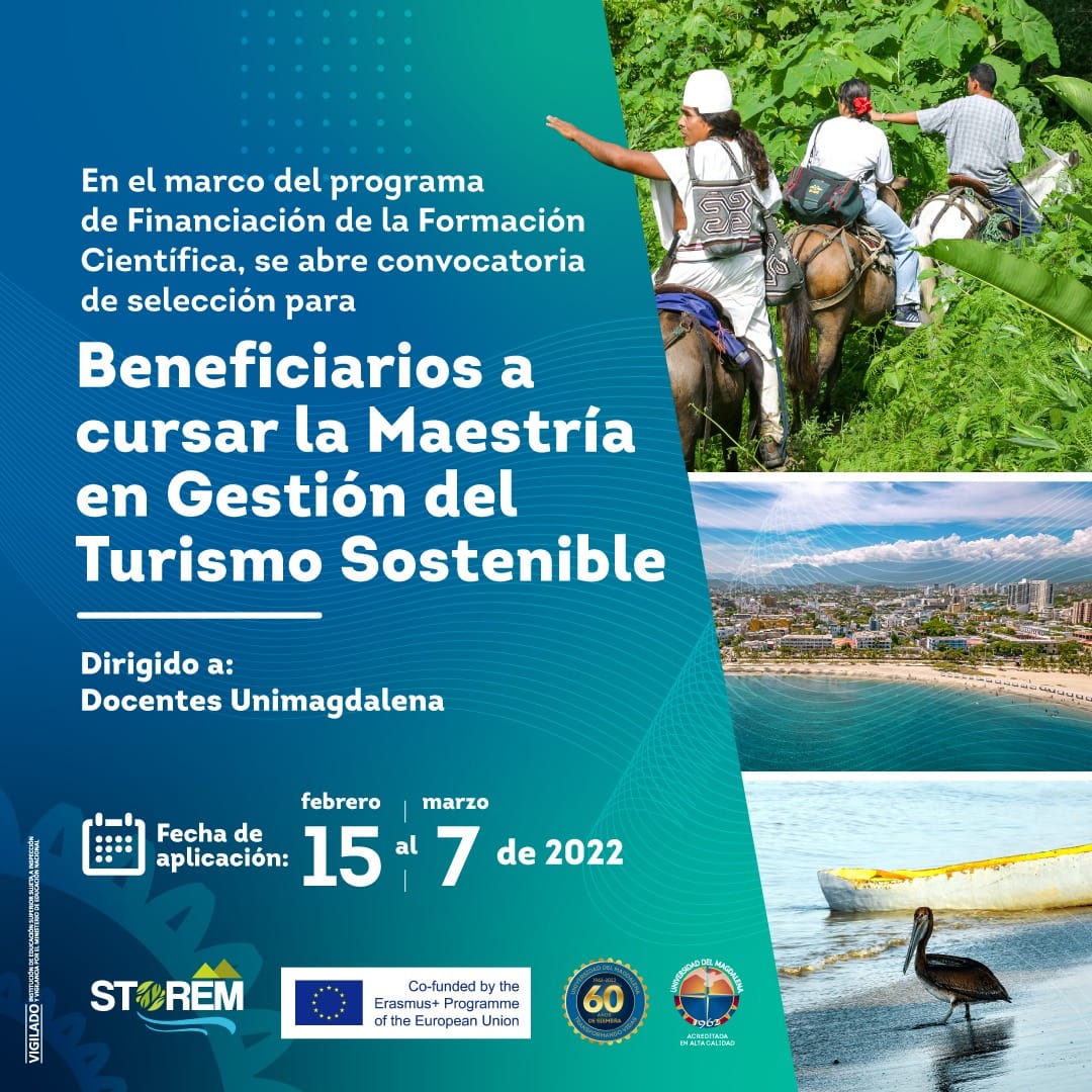 Convocatoria para la selección de beneficiarios a cursar el Programa de la Maestría en Gestión del Turismo Sostenible en el marco de los Programas de Financiación de la Formación Avanzada para la docencia y la investigación y de Formación Cientifica