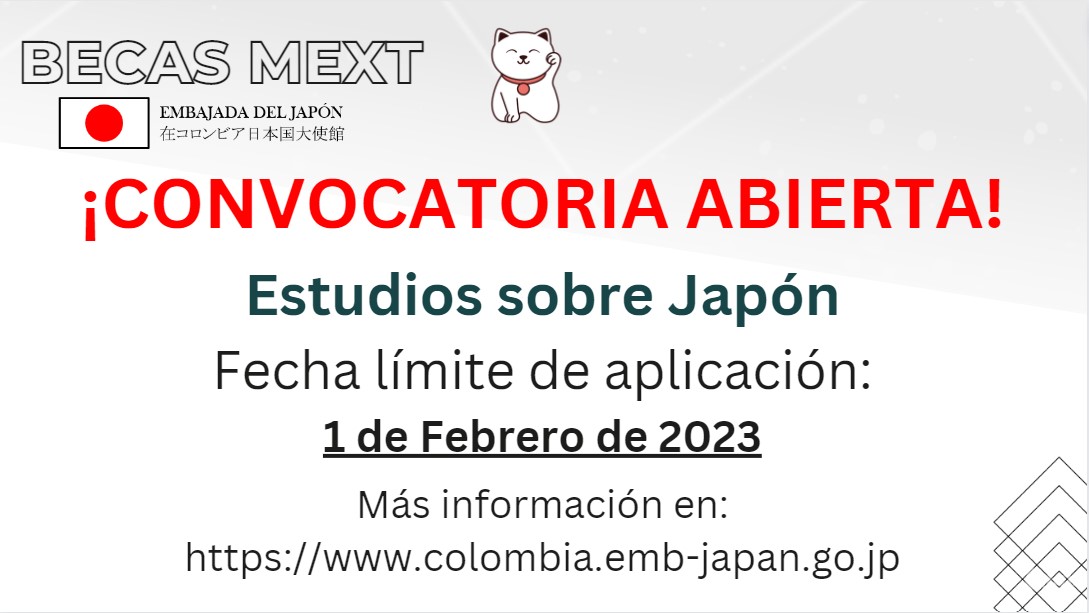 Becas MEXT Embajada de Japón en Colombia